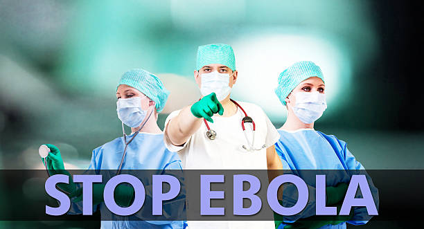 stop Ebola medical background stock photo