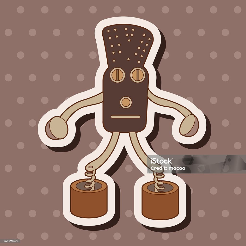 Robotics Theme Vector Robot Theme Elements Vector Eps Stock Illustration - Download Image Now ...