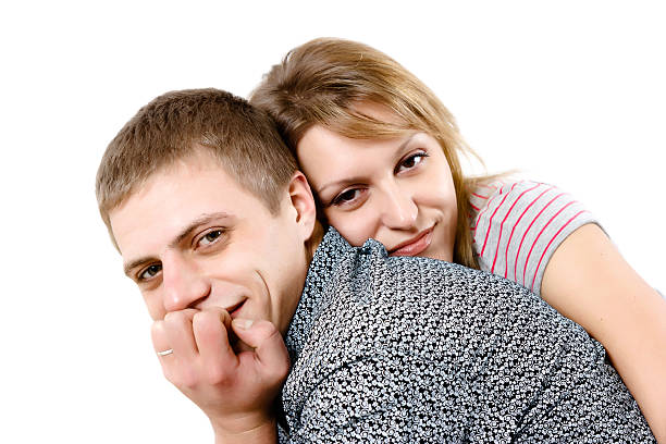 Happy young couple stock photo