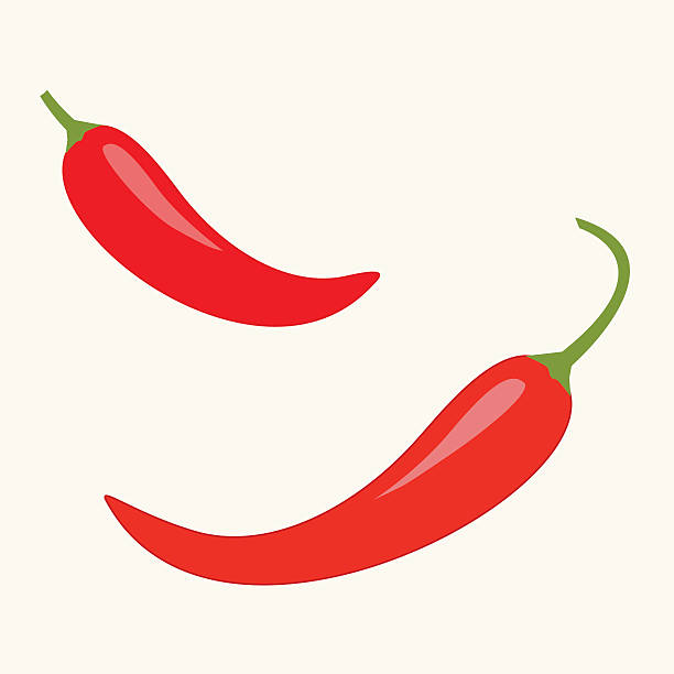 heiße rote chili jalapeno-icon-set, isoliert weiß - spice symbol green chili pepper stock-grafiken, -clipart, -cartoons und -symbole