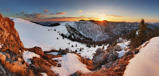 istock Slovakia winter mountain at sunset - Velka Fatra 469305762