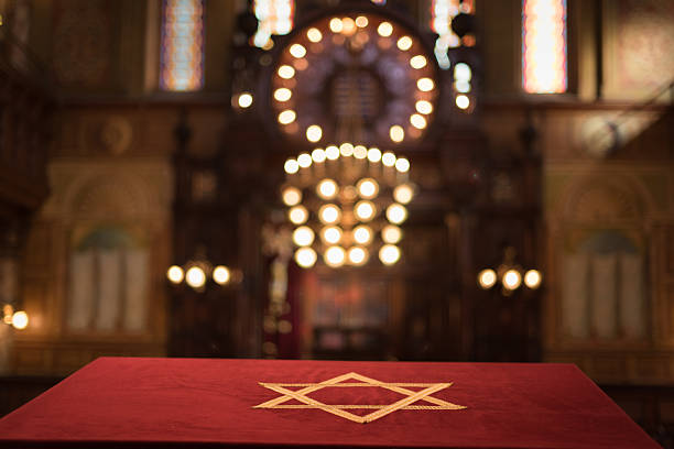 tempio di magens david ebrea - synagogue foto e immagini stock