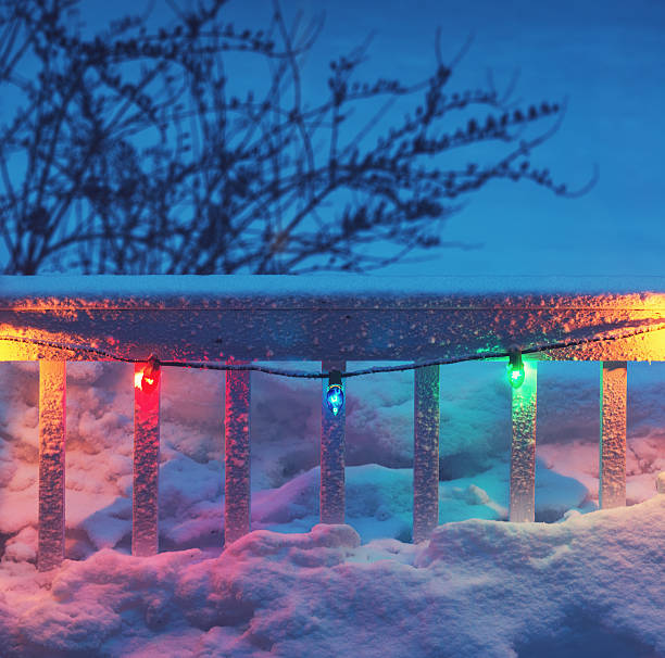 istock Christmas Lights in Blue 469316036