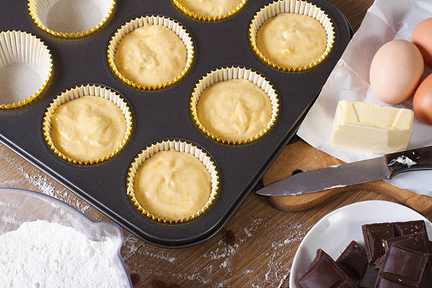 istock Preparation of muffins close-up horizontal top view 469321422