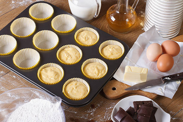 istock The process of baking the cake with ingredients top view 469321584