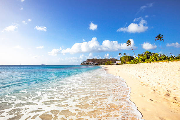 istock Caribbean beach. Darkwood, Antigua & Barbuda. 469327866