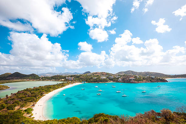istock Caribbean beach. Deep Bay, Antigua & Barbuda. 469327868