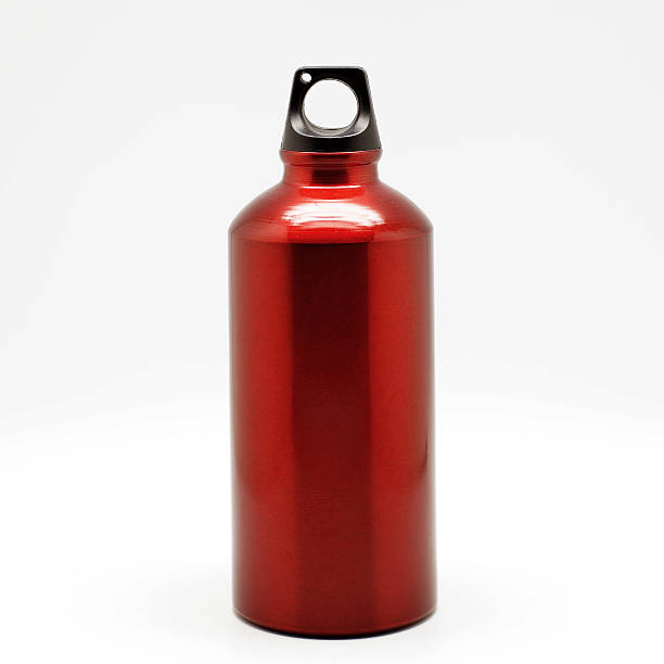 istock red aluminum water bottle 469332352