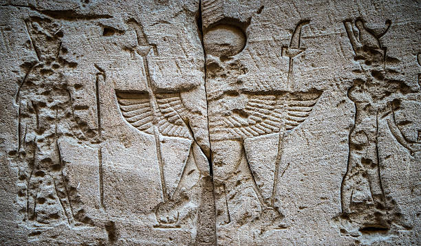 istock Ancient well preserved original Egyptian hieroglyphs 469332850