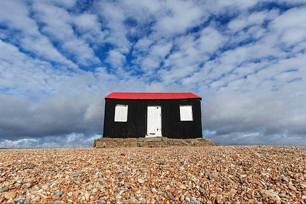 Red Roofed Hut at Rye Harbour Nature Reserve