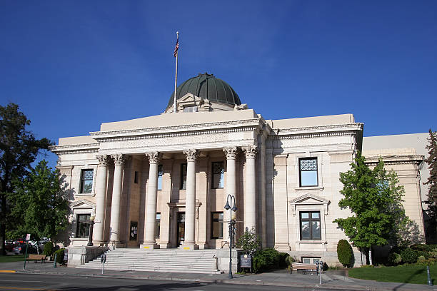 washoe county courthouse a reno, nevada - county courthouse” foto e immagini stock