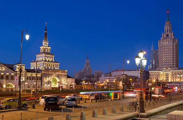 Photo of Moscow. Komsomolskaya square.