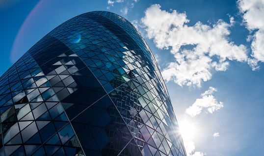 Modern Office Buildings, London.