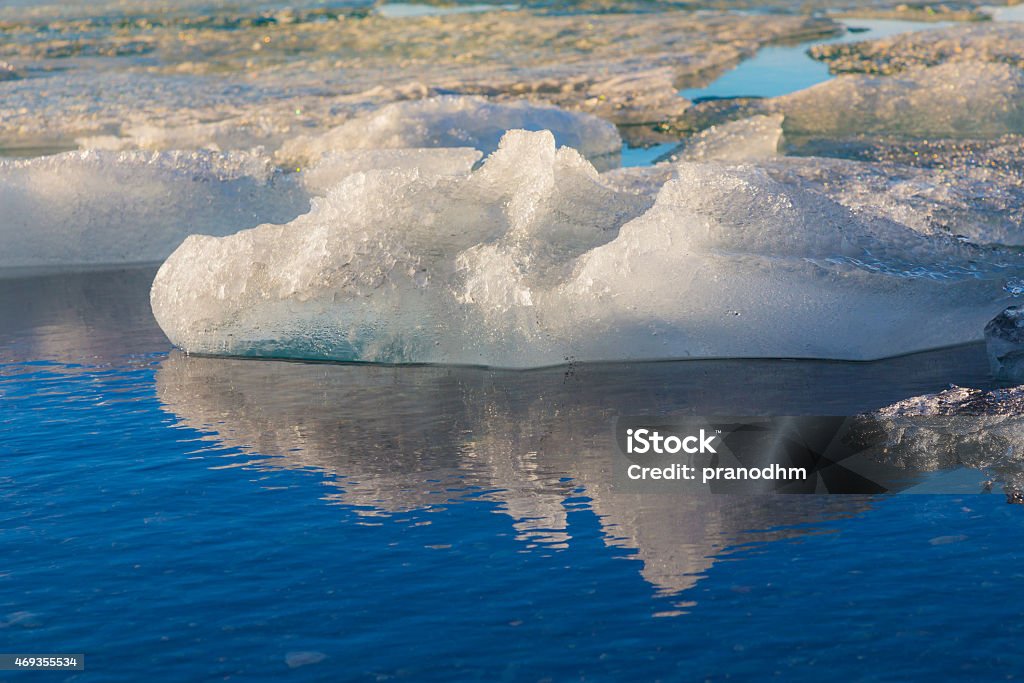 Icebergs in Jokulsarlon glacier lagoon Icebergs in Jokulsarlon glacier lagoon, Iceland 2015 Stock Photo