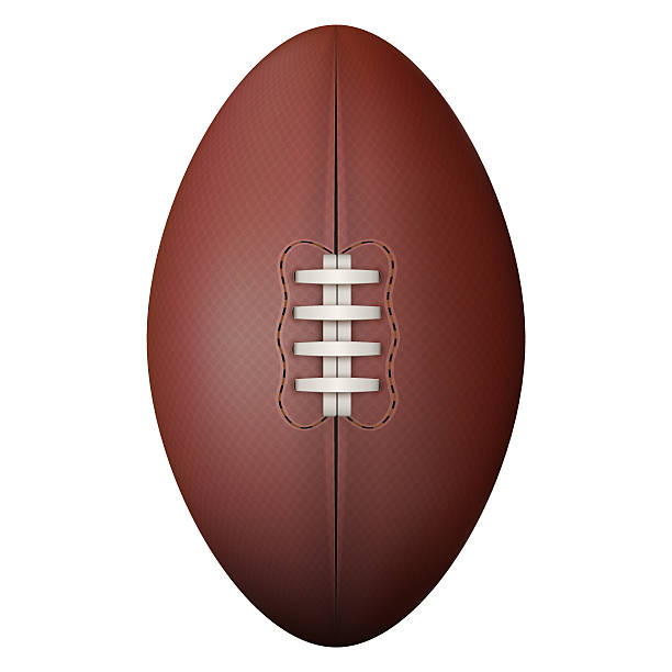 istock Rugby ball isolated on a white background 469356422