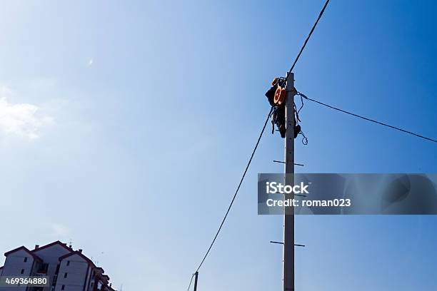 Work On A Pole Stock Photo - Download Image Now - 2015, Accidents and Disasters, Blackout