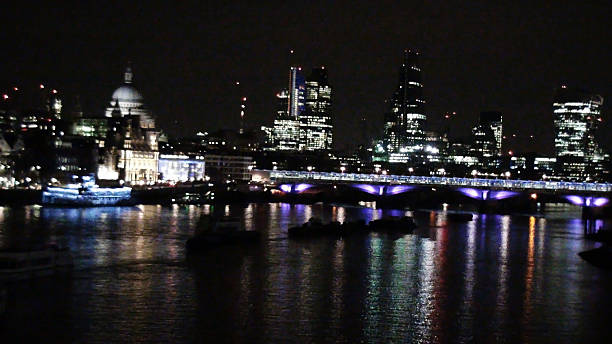 istock Thames river skyline in the night 469366062