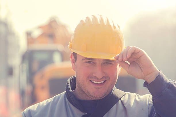 istock Real and ordinary construction worker on his job. 469368830