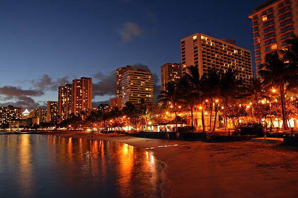 Stock image of Waikiki Beach, Honolulu, Oahu, Hawaii