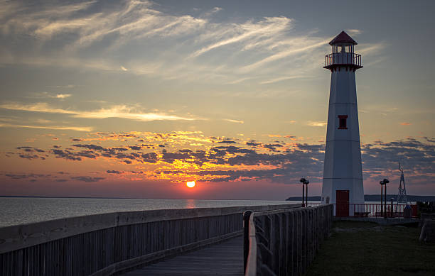 istock Sunrise Over The St. Ignace Waterfront District 469369926