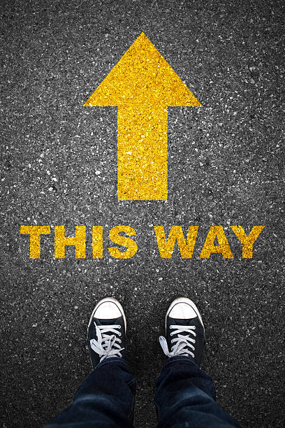 istock This way and asphalt sign 469374950