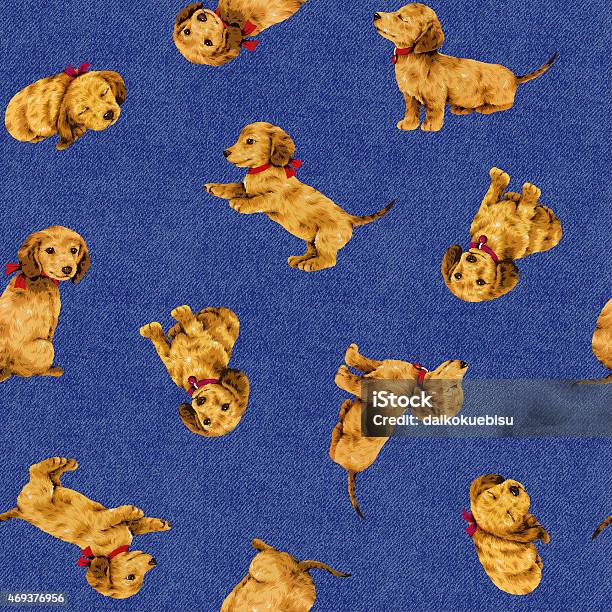 Dog Pattern Stock Illustration - Download Image Now - 2015, Animal, Animal Themes