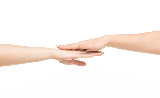 istock female hands on top of each other 469381166