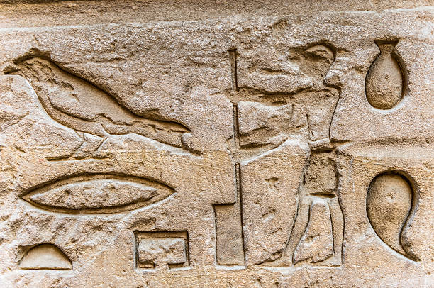istock Ancient well preserved original Egyptian hieroglyphs 469382148