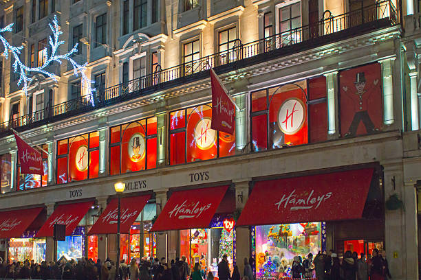 hamleys na święta - editorial english culture british culture outdoors zdjęcia i obrazy z banku zdjęć