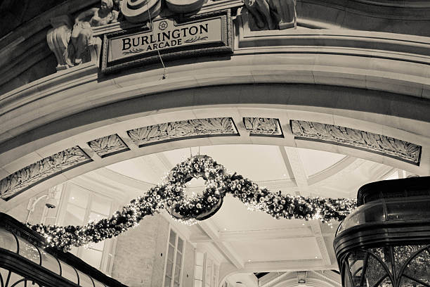 London, United Kingdom - June 25, 2024: Burlington Arcade is a historic and prestigious shopping arcade located in Mayfair, London.