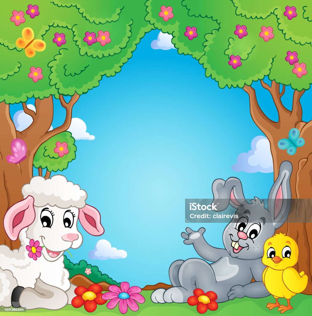 Spring Animals Theme Image 3 Stock Illustration - Download Image Now