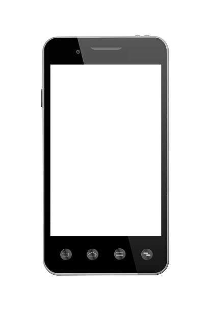 istock black smart-phone isolated on the white background 469391394