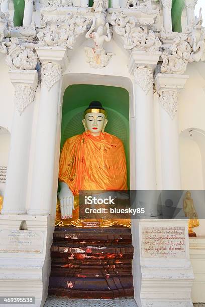 Buddha Statues In Shwedagon Paya Pagoda Yangon Myanmar Stock Photo - Download Image Now