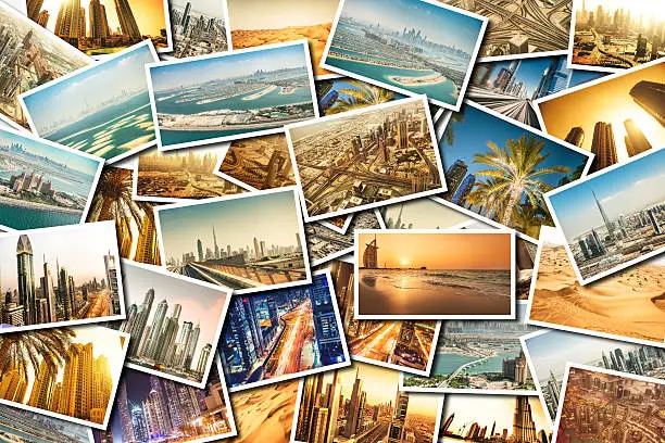 Photo of collage of Dubai UAE images