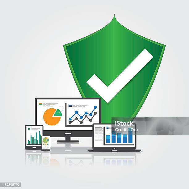 Big Data Security Stock Illustration - Download Image Now - Abstract, Analyzing, Big Data