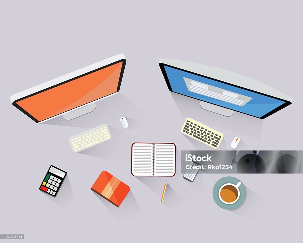 Work Vector Background Work Stock Illustration - Download Image Now - Backgrounds, Business ...