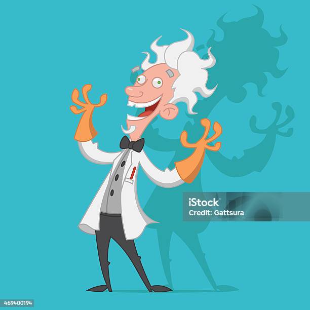 Crazy Scientist Stock Illustration - Download Image Now - Mad Scientist, Scientist, Bizarre