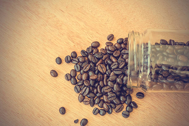 istock coffee beans background - vintage effect style pictures 469400630