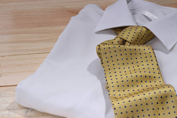 istock Business man wearing a suit with  yellow tie. 469400764