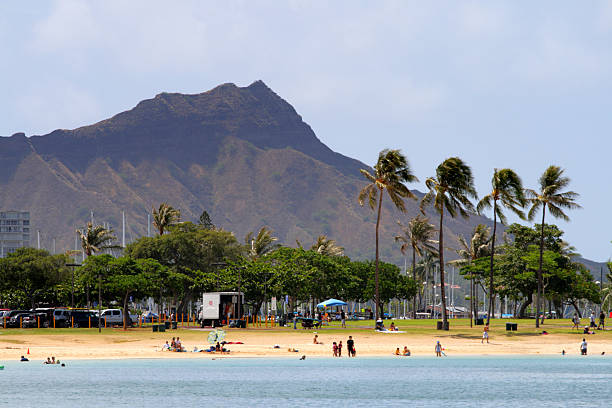 Stock image of Waikiki Beach, Honolulu, Oahu, Hawaii