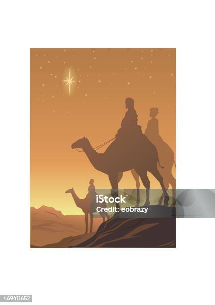 Three Wisemen Stock Illustration - Download Image Now - Christmas, Nativity Scene, Three People