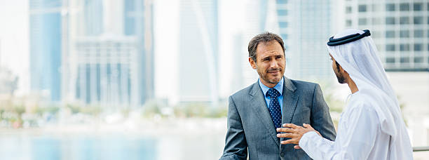 istock Business concept in Dubai with copy space 469411688
