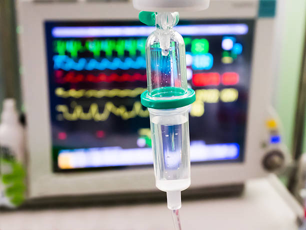 istock Intravenous drip with monitor 469420452