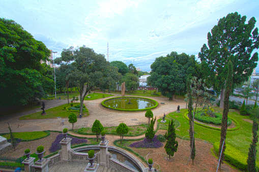 Beautiful view of the Parque da Luz in Sao Paulo, Brazil