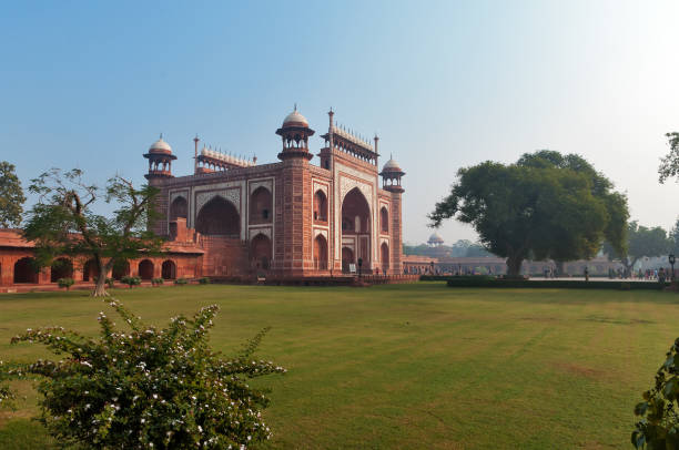istock Main Gate to Taj Mahal in the morning 469431574
