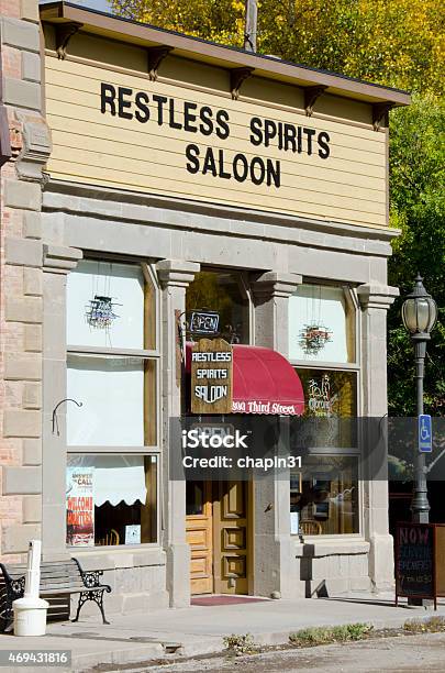 Restless Spirits Saloon In Lake City Stock Photo - Download Image Now - 2015, Architectural Feature, Architecture