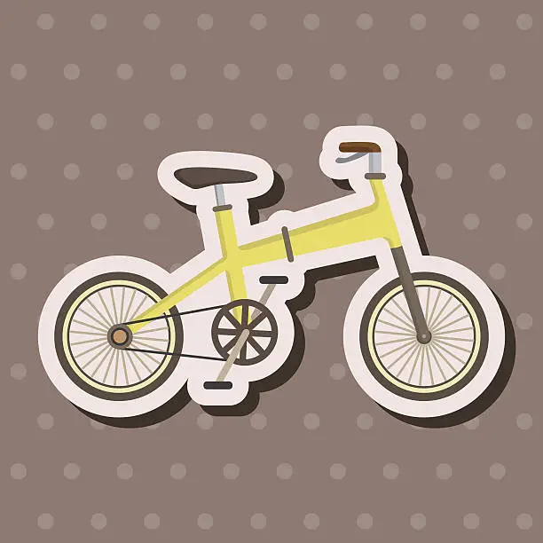 Vector illustration of transportation bike theme elements vector,eps