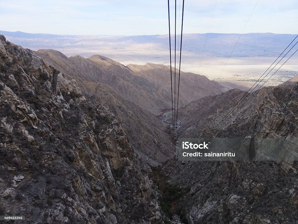 View from Palm Springs Aerial Tramway in California Autumn Stock Photo