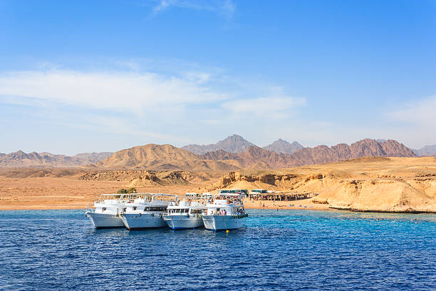 istock Luxury yachts in the Red Sea 469436186