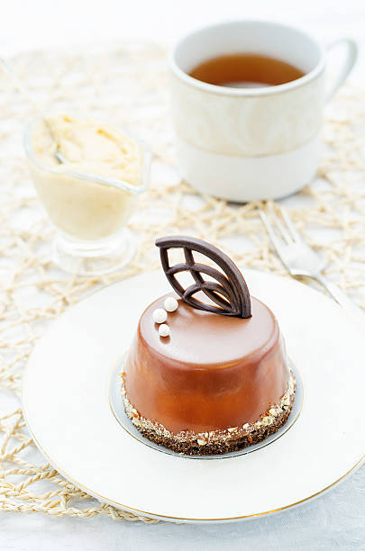 istock cake with berry compote and peanut mousse 469436938